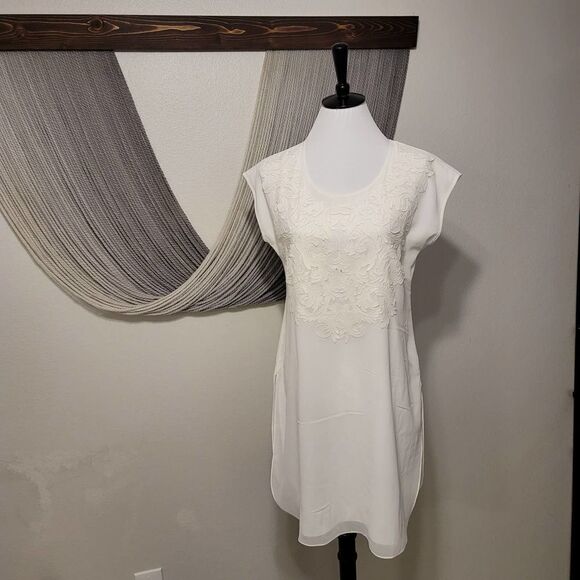 Soft Surroundings Cut-Out Applique Tunic Top Sz XS - Picture 1 of 6